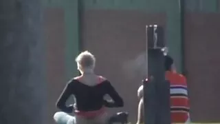 Po vonioje, brandaus grožio Rachel bėgo
