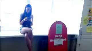 Masažistė suklupo raunchy klientų ir priversti mylėtis su juo